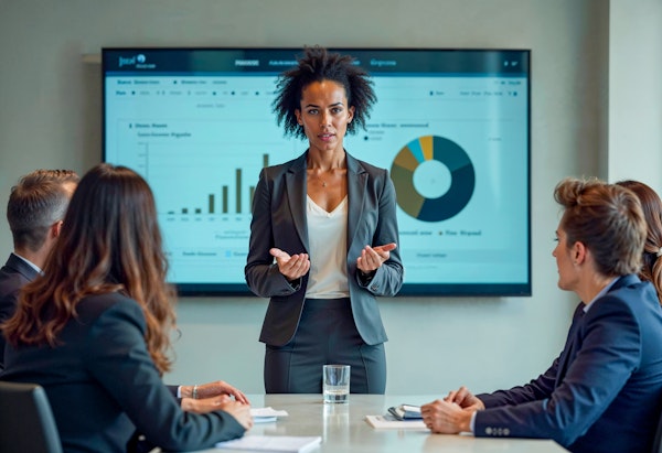 Équipe collaborative en environnement de travail moderne